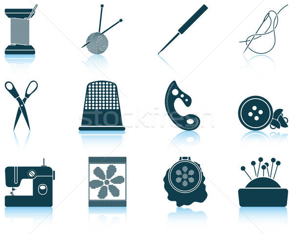 Set of sewing  icons Stock photo © angelp