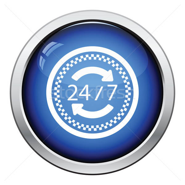 24 godzina taksówką usługi ikona Zdjęcia stock © angelp