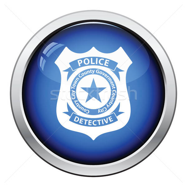 Police badge icon Stock photo © angelp