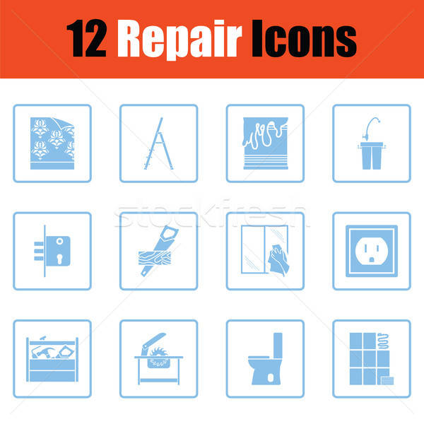 Set of repair icons Stock photo © angelp