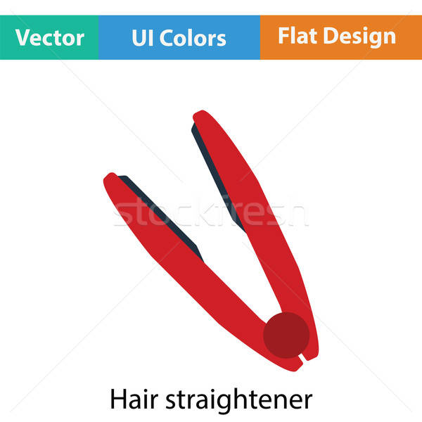 Stock photo: Hair straightener icon