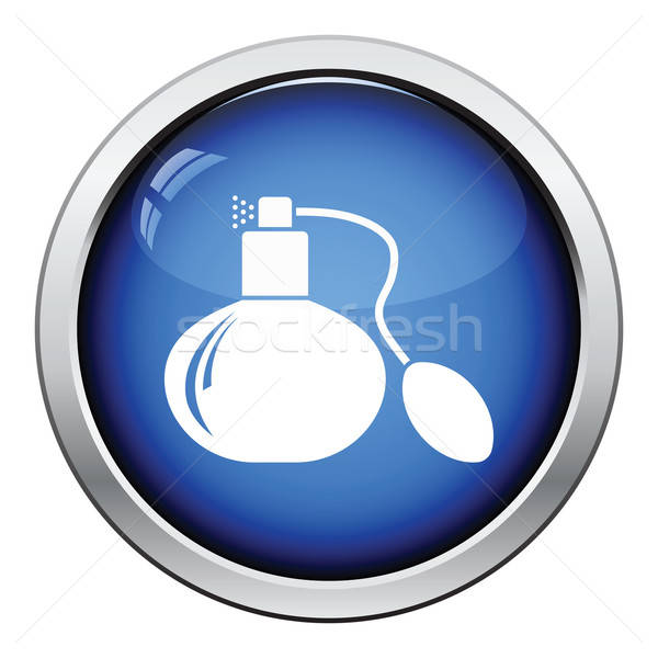 Parfüm spray ikon fényes gomb terv Stock fotó © angelp