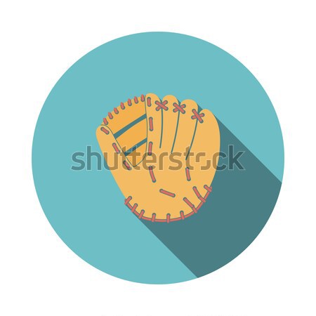 Beyzbol eldiveni ikon renk dizayn el spor Stok fotoğraf © angelp