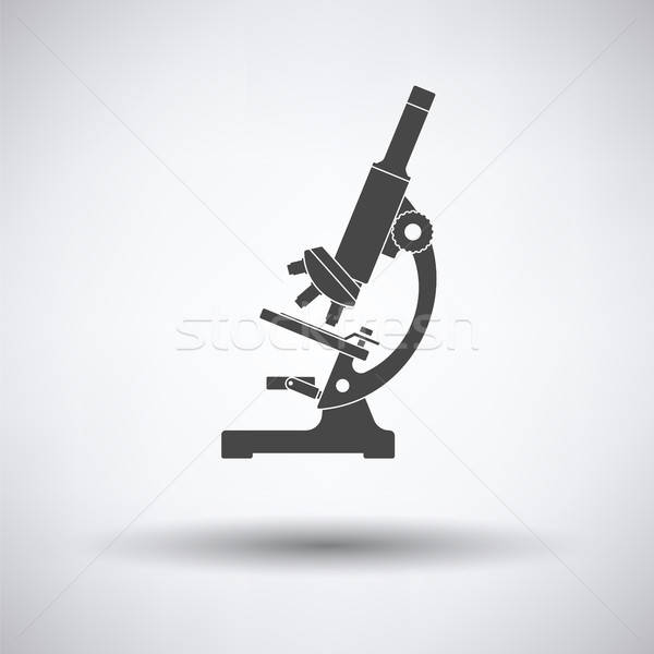 Icona chimica microscopio medici tecnologia segno Foto d'archivio © angelp
