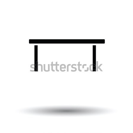 Foto stock: Mesa · de · café · ícone · preto · e · branco · café · casa · fundo