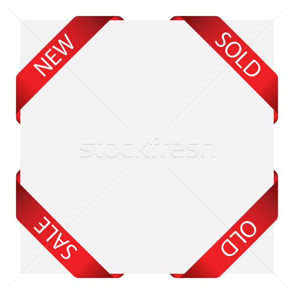 Set panglică etichete vector proiect semna Imagine de stoc © angelp