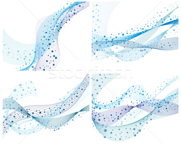 set of water backgrounds Stock photo © angelp