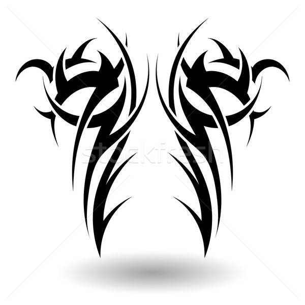 Tribal tatuaj aripi abstract Imagine de stoc © angelp