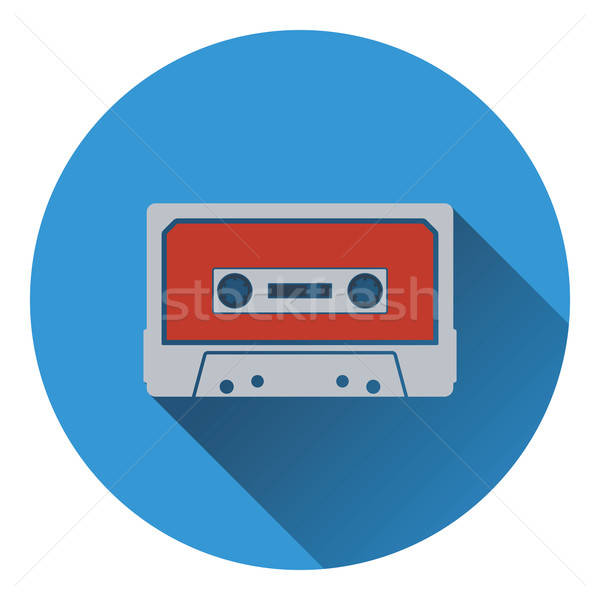 аудио кассету икона дизайна технологий фон Сток-фото © angelp
