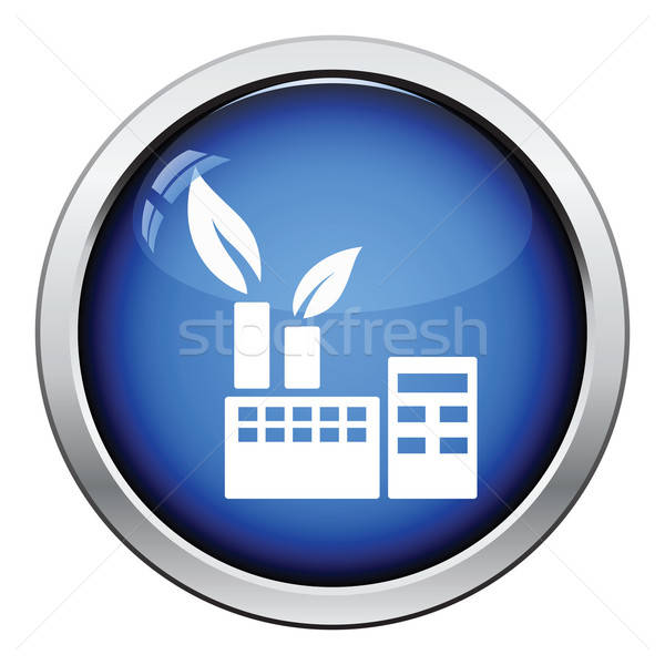 Stock photo: Ecological industrial plant icon