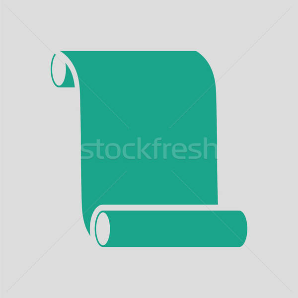 Lona rolar ícone cinza verde espaço Foto stock © angelp