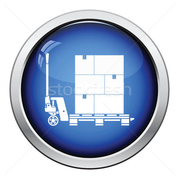 Strony hydrauliczny pola ikona przycisk Zdjęcia stock © angelp