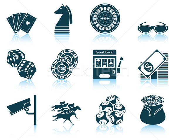 Set of casino icons. Stock photo © angelp