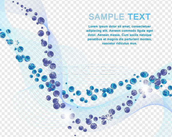 Wasser Zeilen Design Blasen Luft Text Stock foto © angelp