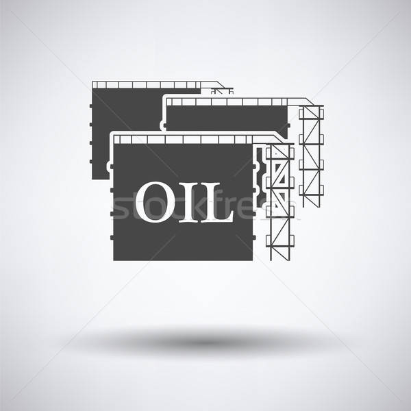 нефть цистерна хранения икона серый бизнеса Сток-фото © angelp