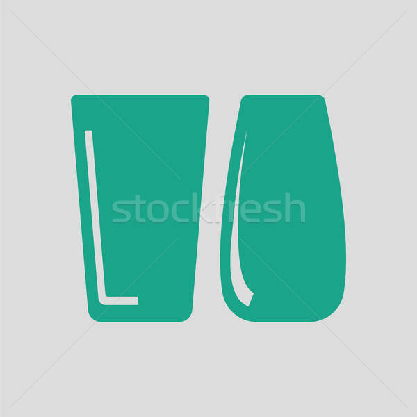 Two glasses icon Stock photo © angelp
