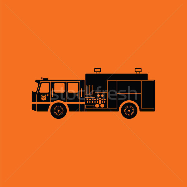 Fire service truck icon Stock photo © angelp