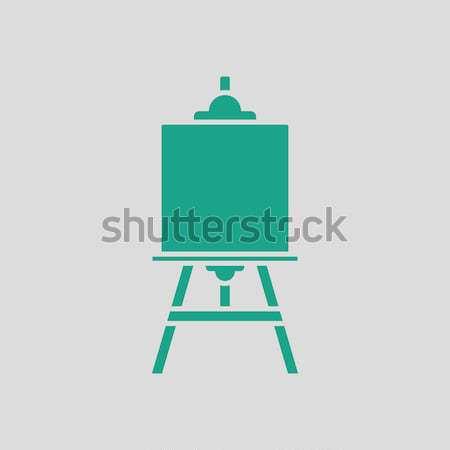 Sztaluga ikona kolor projektu drewna przestrzeni Zdjęcia stock © angelp