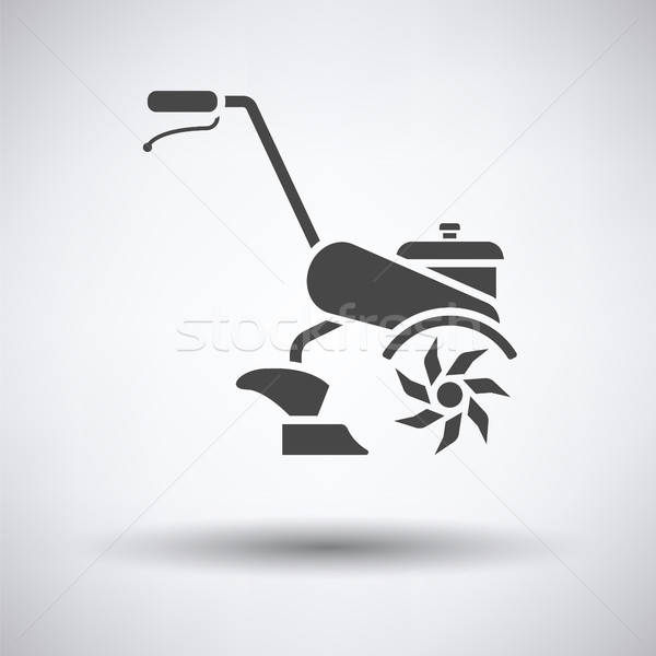 Stockfoto: Tuin · icon · grijs · business · werk · natuur