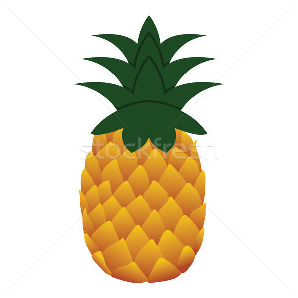 Projektu ikona ananas ui kolory charakter Zdjęcia stock © angelp