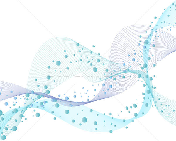 Víz absztrakt vektor buborékok levegő terv Stock fotó © angelp