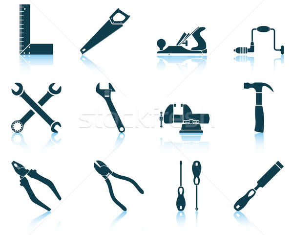 Ingesteld tools icon eps 10 Stockfoto © angelp