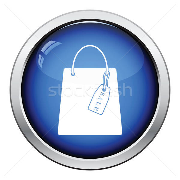 Shopping bag with sale tag icon Stock photo © angelp