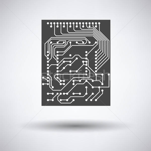 Circuit icon Stock photo © angelp