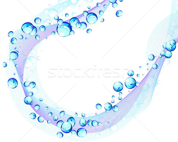 Water abstract vector bubbels lucht ontwerp Stockfoto © angelp