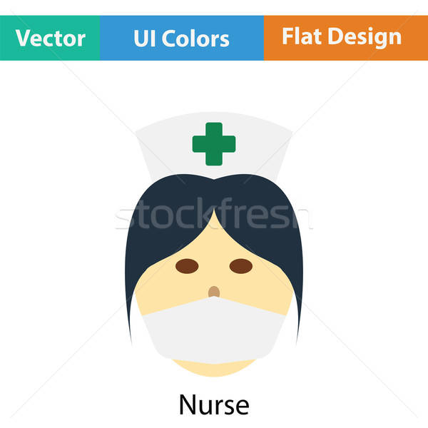Nurse head icon Stock photo © angelp