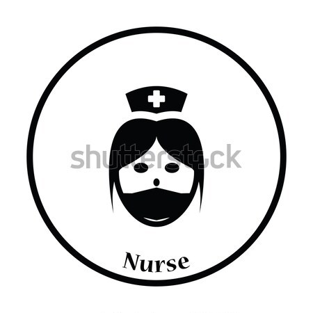 Stock photo: Nurse costume icon