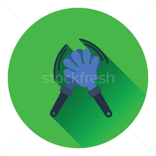 Football fans clap hand toy icon Stock photo © angelp