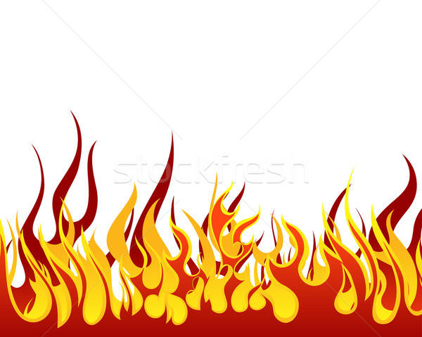 Fuego infierno vector diseno signo negro Foto stock © angelp