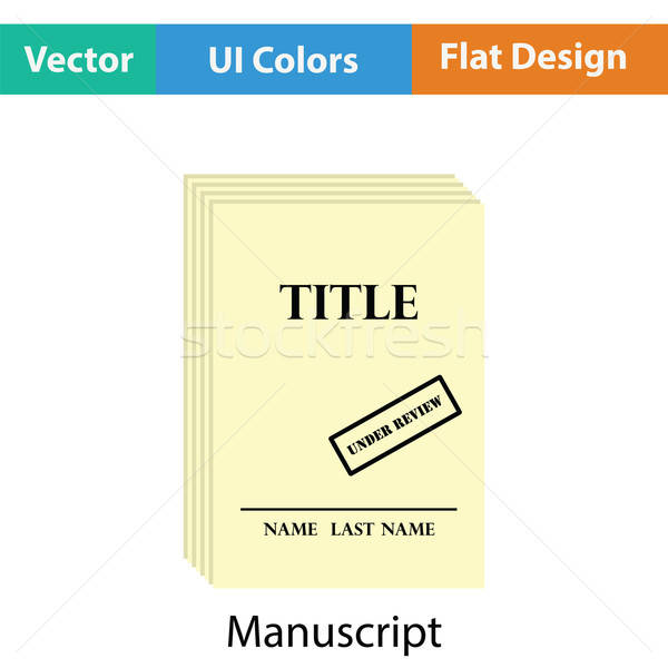 [[stock_photo]]: Manuscrit · icône · couleur · design · signe · écrit