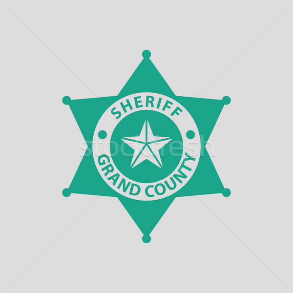 Sheriff badge icon Stock photo © angelp