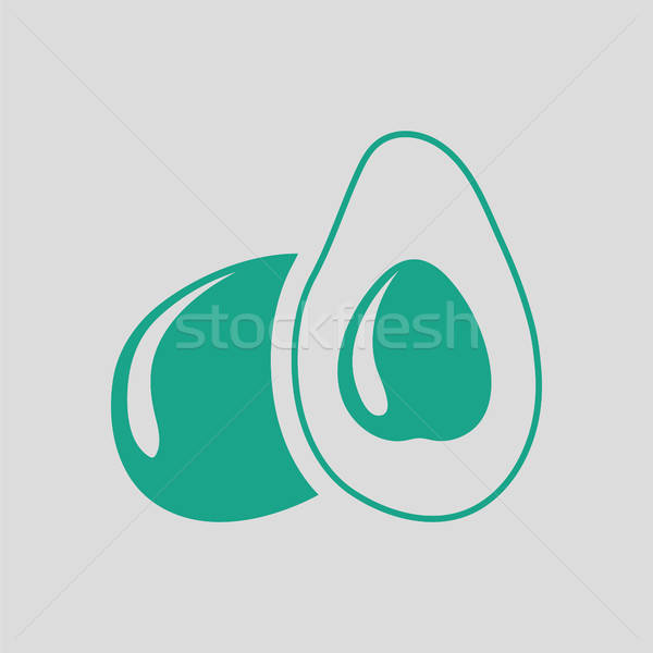 Avocado icon Stock photo © angelp