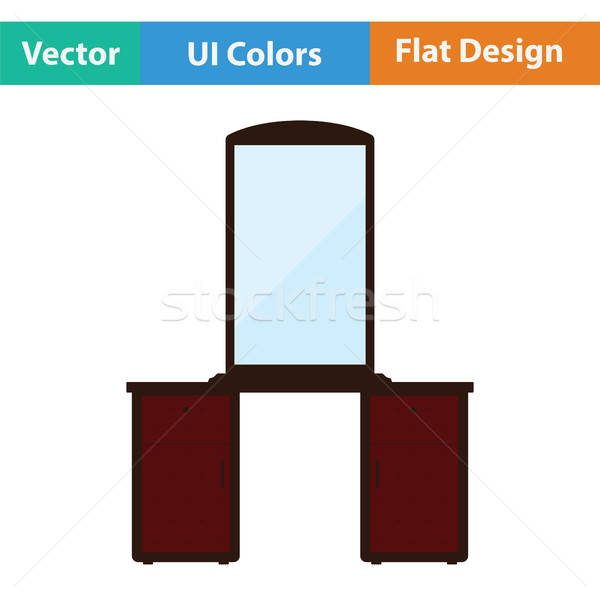 Dresser with mirror icon Stock photo © angelp