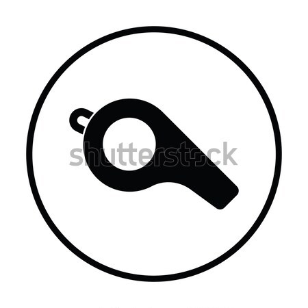 American football whistle icon Stock photo © angelp