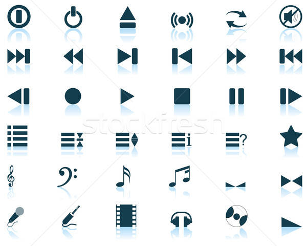 Foto stock: Musical · vector · colección · diferente · música