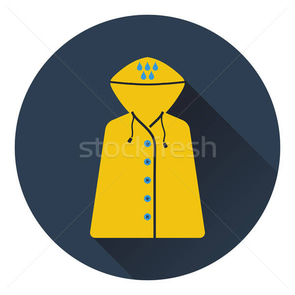 Icon of raincoat Stock photo © angelp