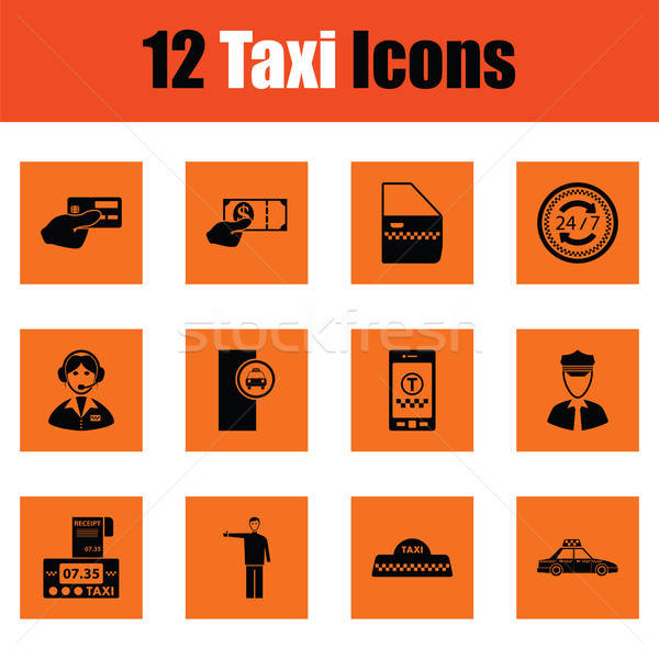 Set of taxy icons Stock photo © angelp