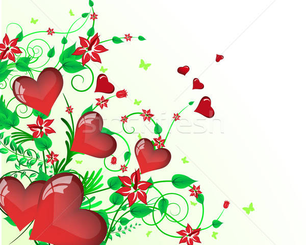 St. Valentine's day card Stock photo © angelp