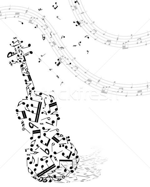 Musical background Stock photo © angelp