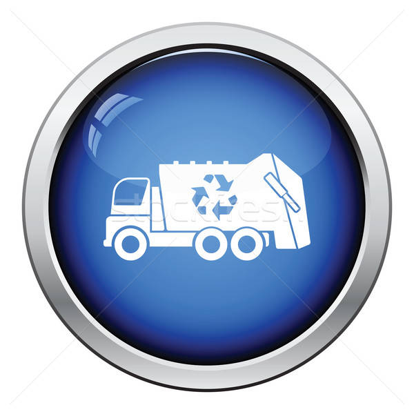 Garbage car recycle icon Stock photo © angelp