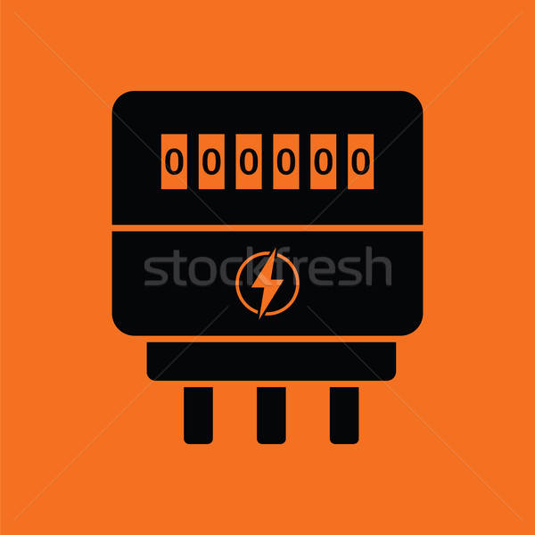 Electric meter icon Stock photo © angelp