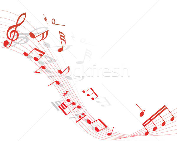 Musicale personale rosso design sfondo Foto d'archivio © angelp