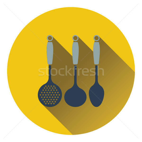 Ladle set icon Stock photo © angelp