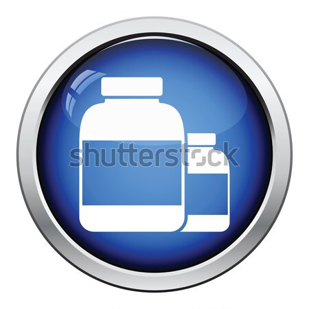 Stock photo: Pills container icon