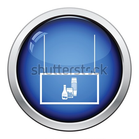Weterynarz kliniki ikona przycisk projektu Zdjęcia stock © angelp