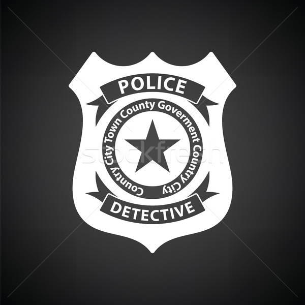 Police badge icon Stock photo © angelp